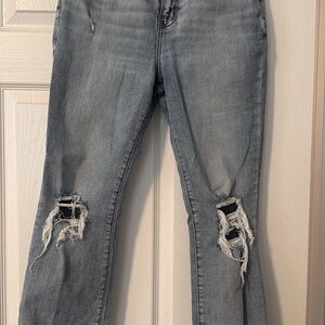 Distressed Light Blue Women's Jeans